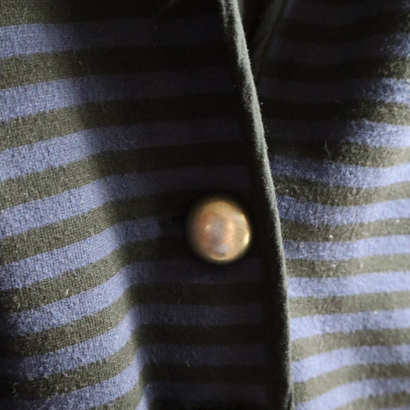 Extremely Soft Blue and White Striped Blazer - Picture 3 of 4